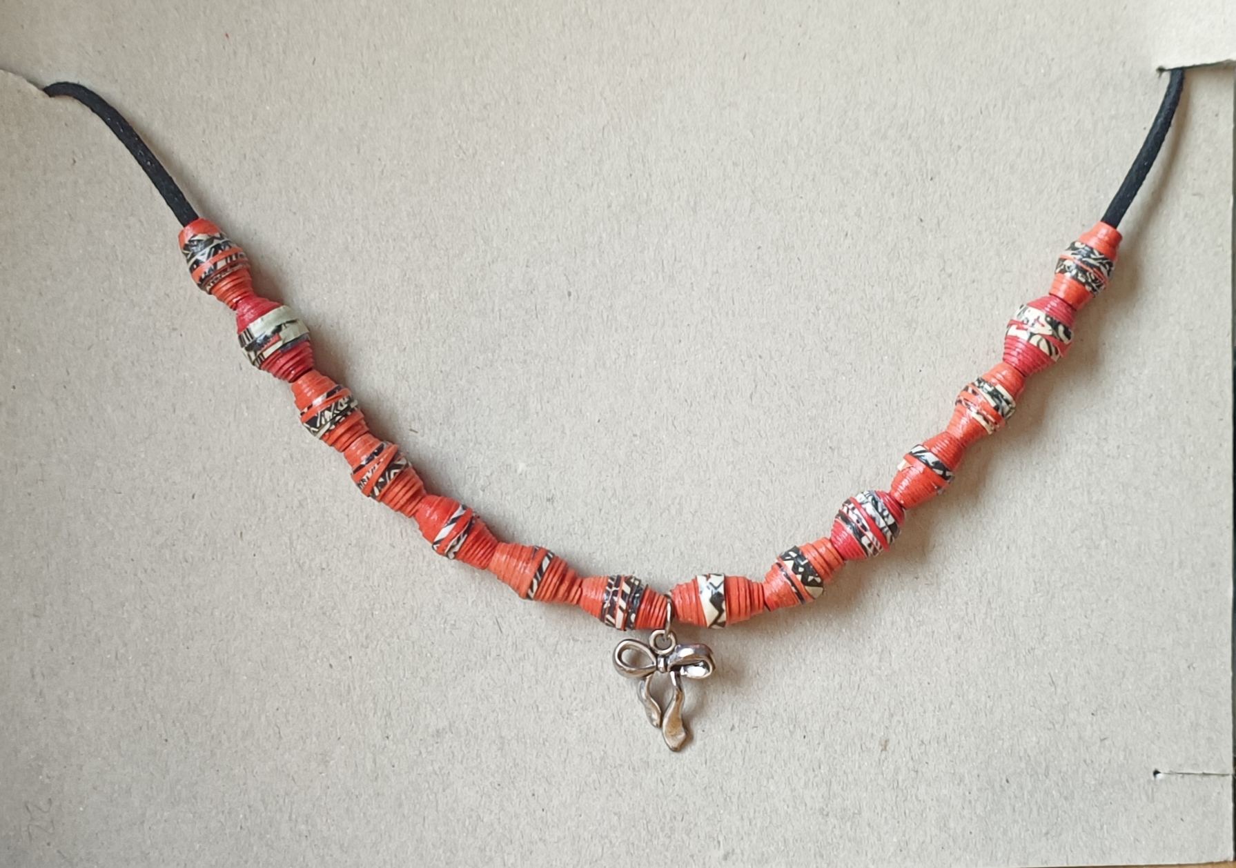 Collier Red&bow tie