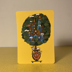 Carte postale A6 «Le voyage du chat»