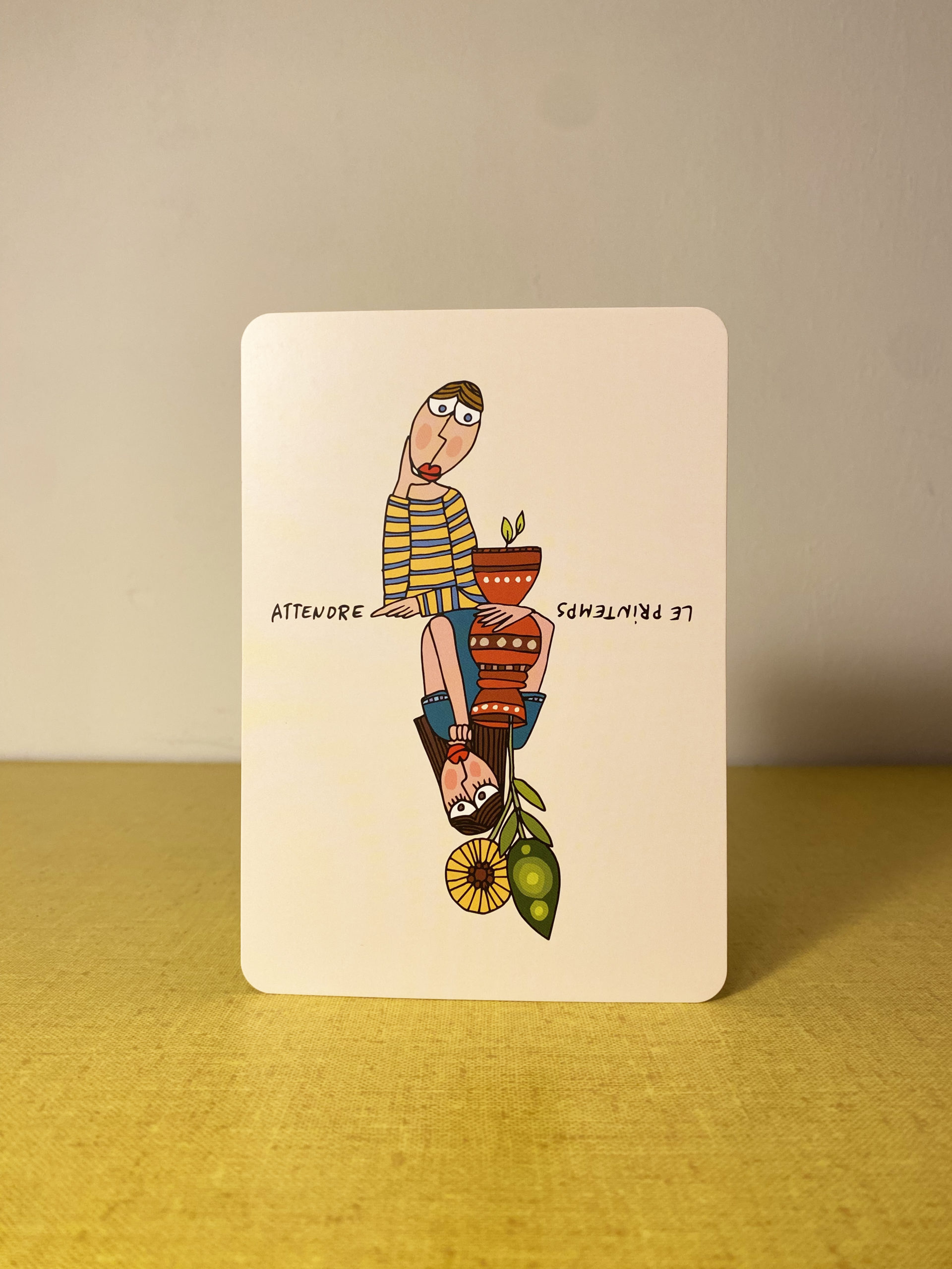 Carte postale A6 «Attendre le printemps»