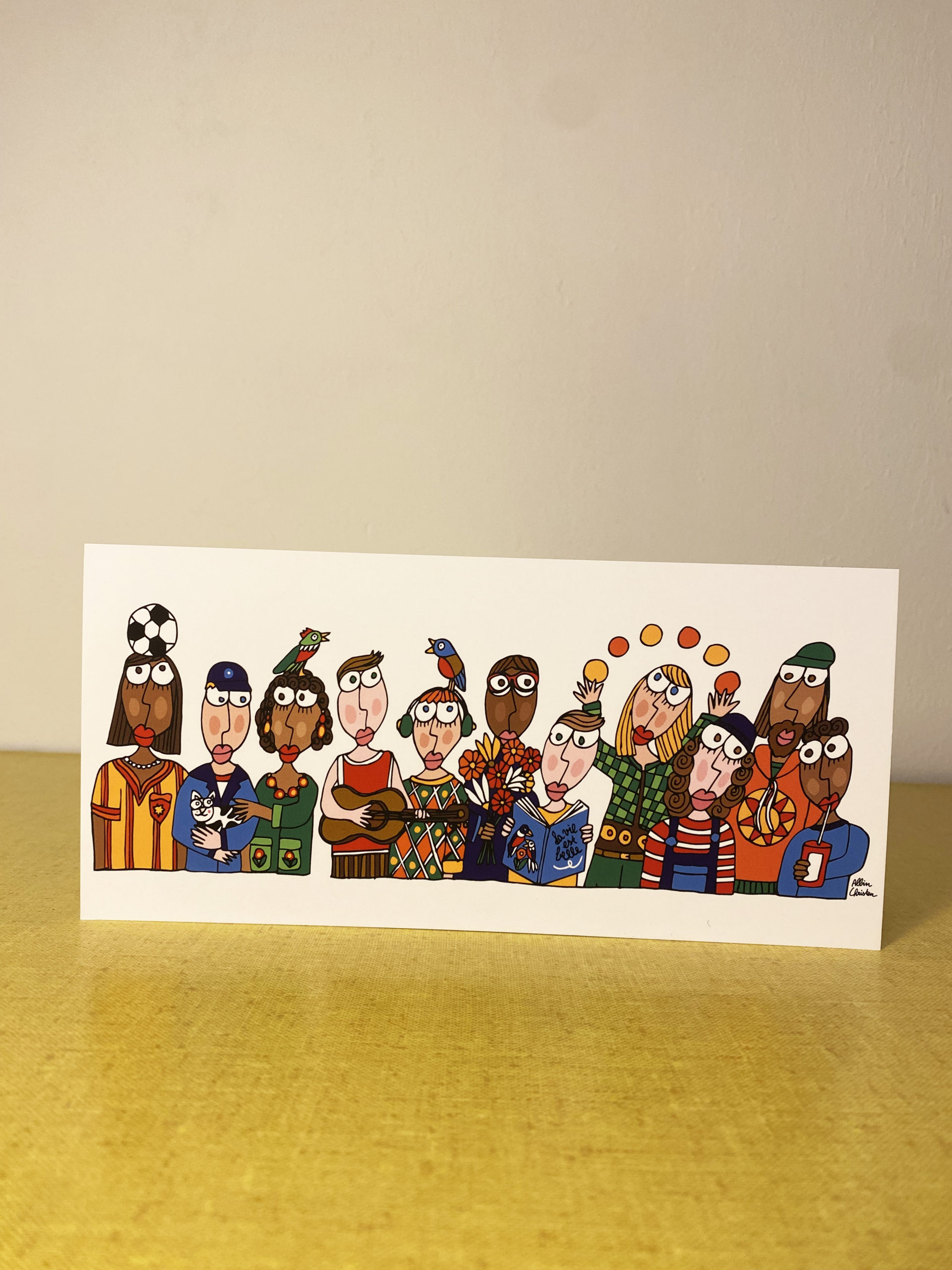 Carte postale A6/5 «Happy people»