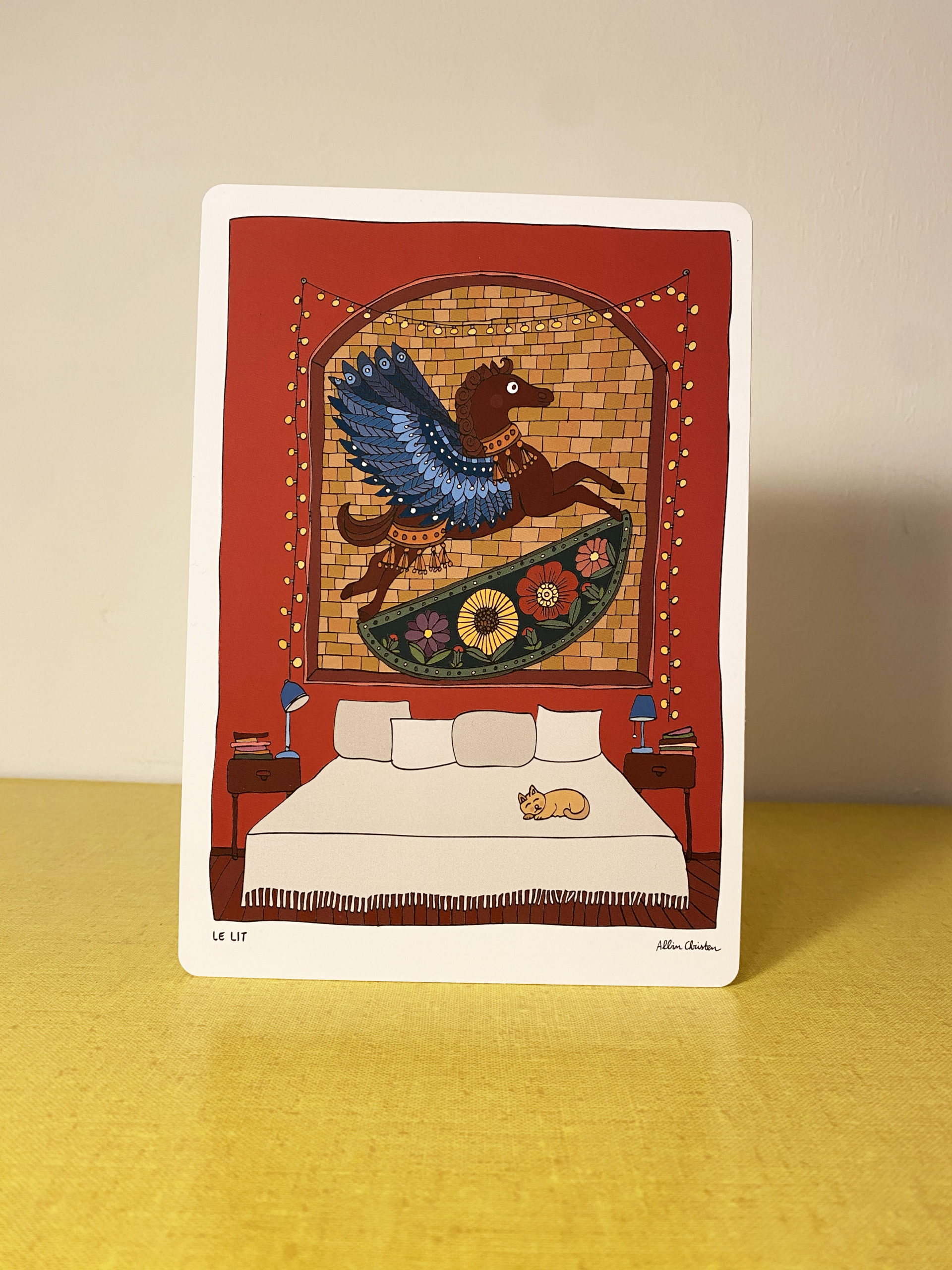 Carte postale A5 «Le lit»