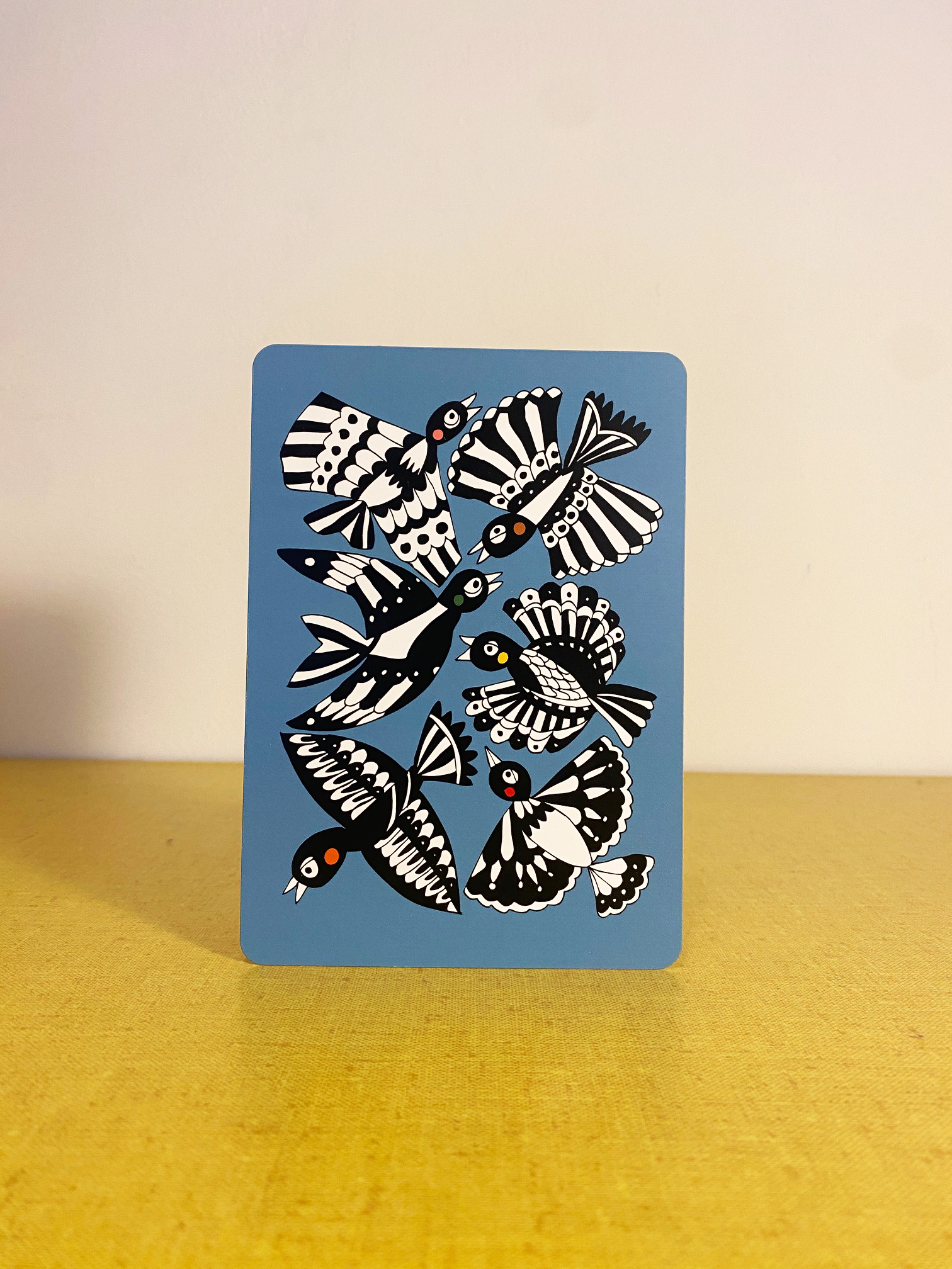 Carte postale A6 «Six oiseaux»