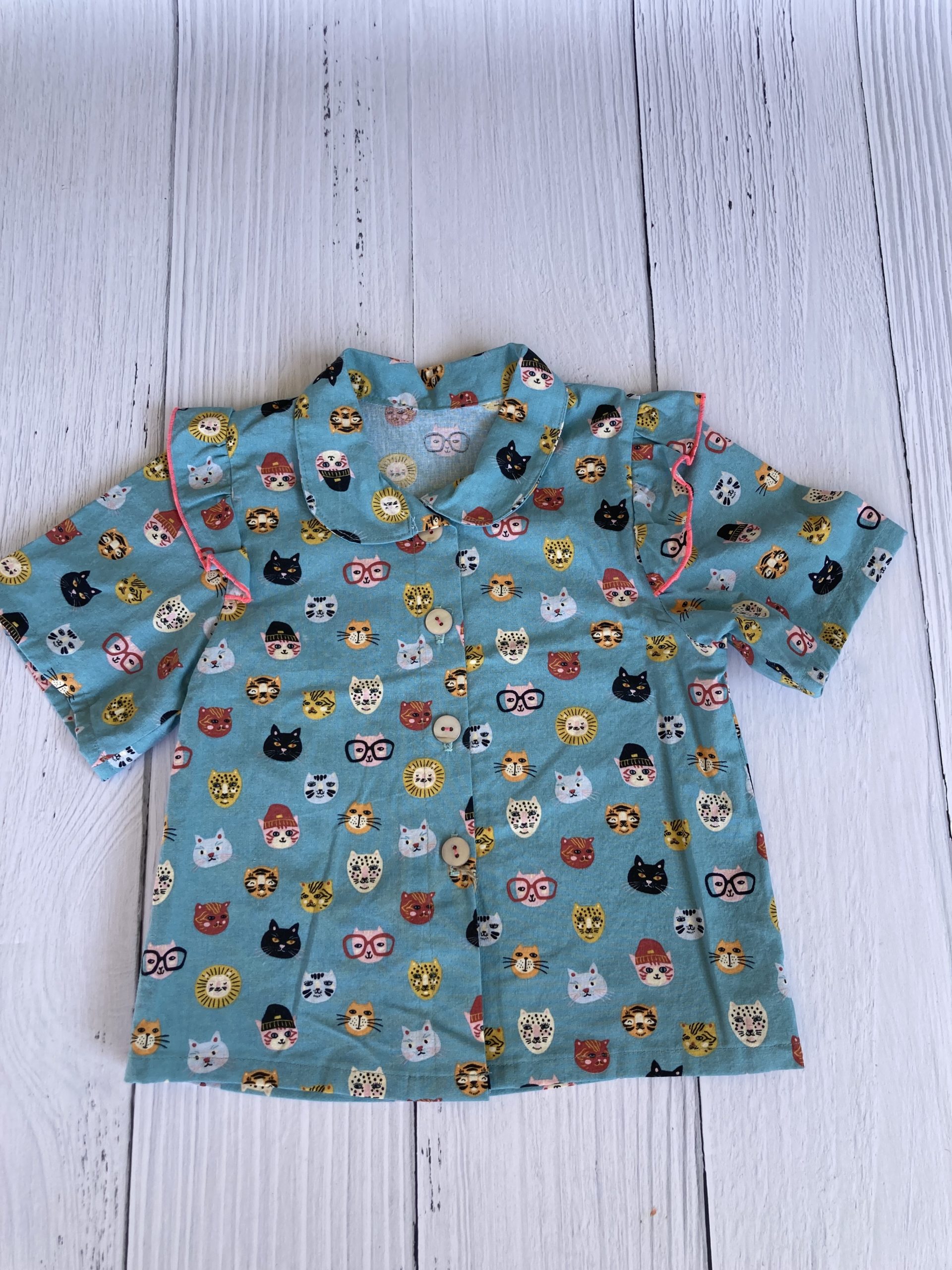 blouse imprimée chats en entier