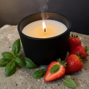 Bougie parfumée basilic fraise