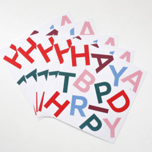 Set de cartes anniversaire "HAPPY BIRTHDAY - CHEERS"