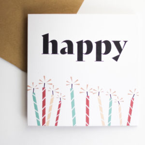 Carte "Happy Birthday"