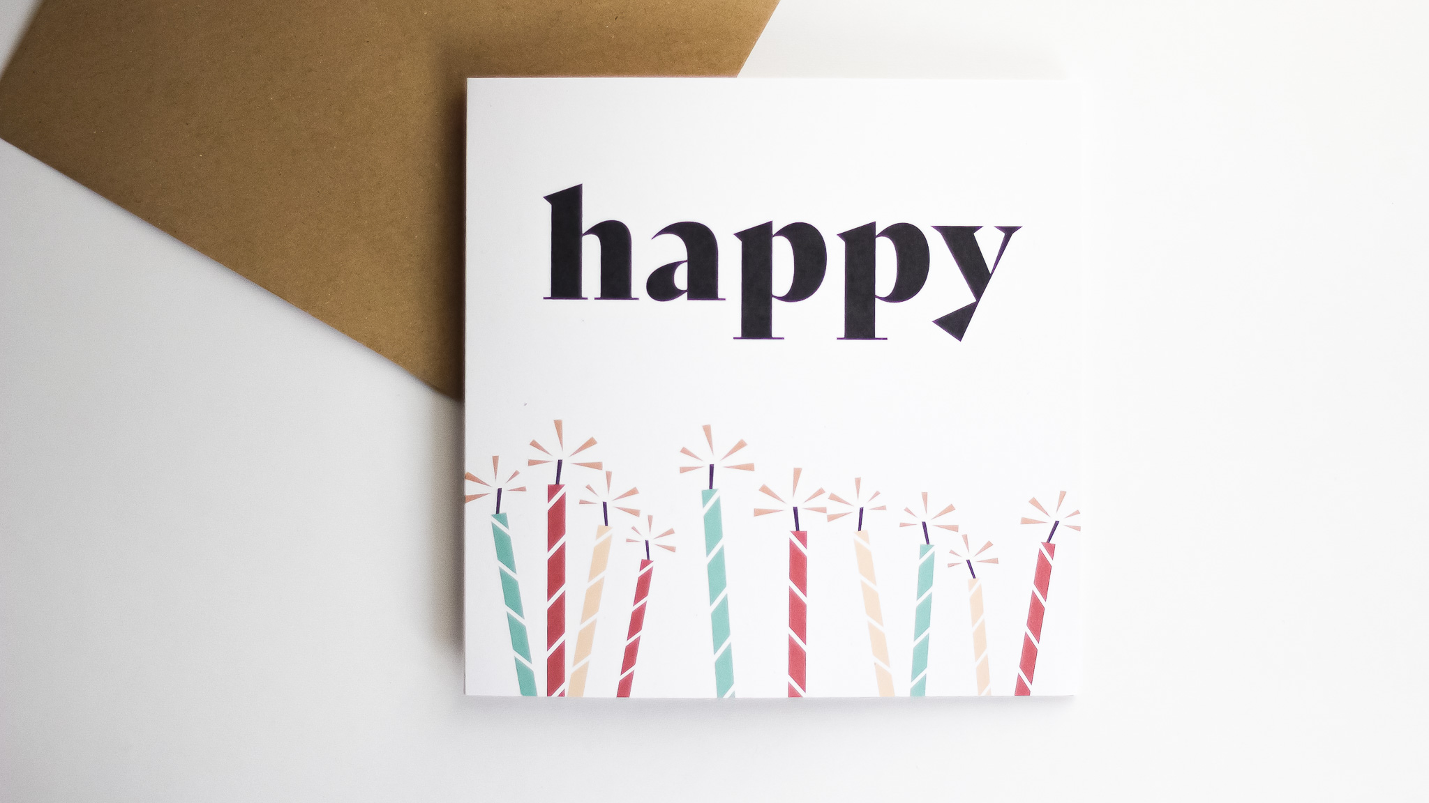 Carte "Happy Birthday"