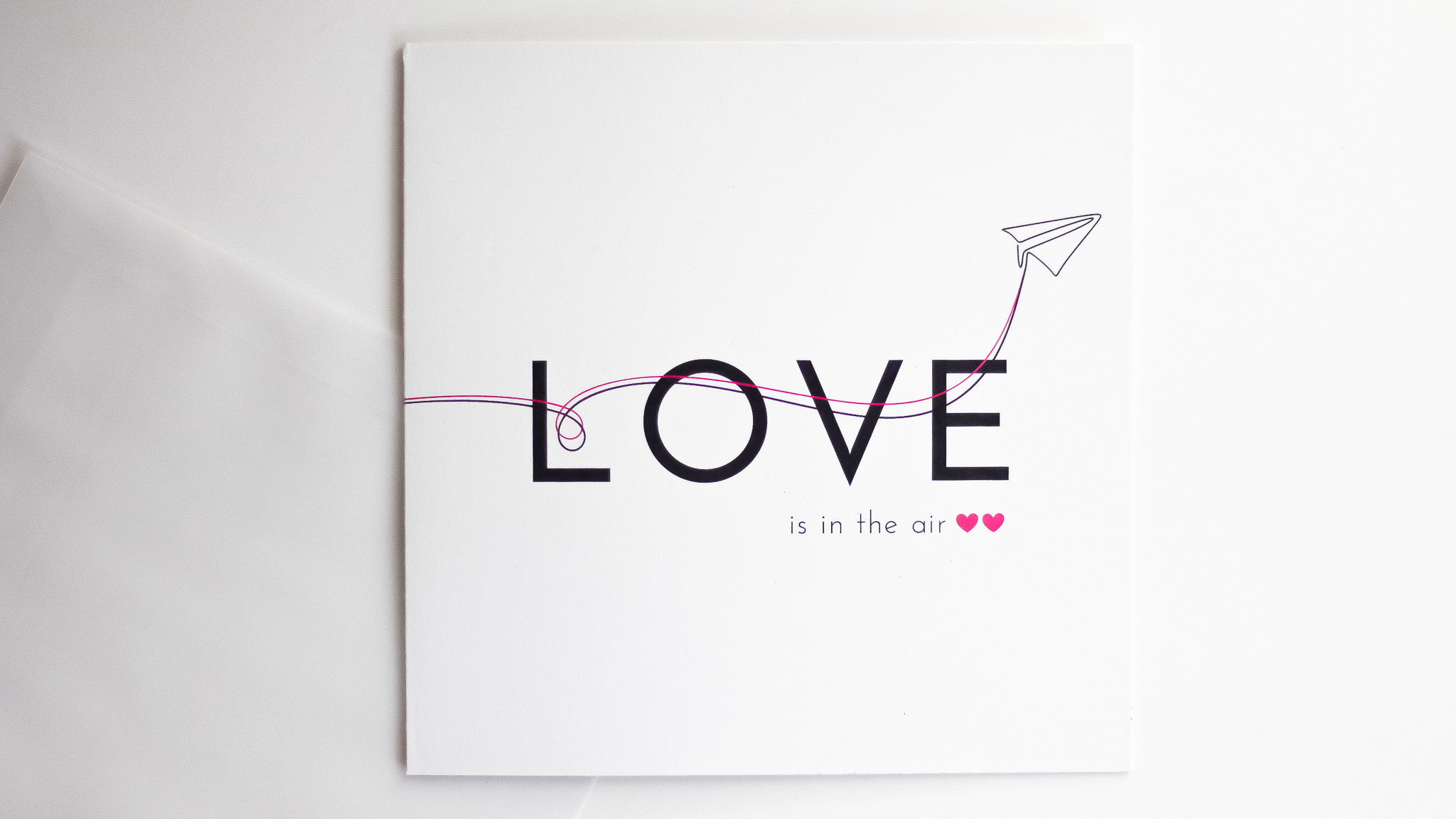 Carte "Love is in the air"