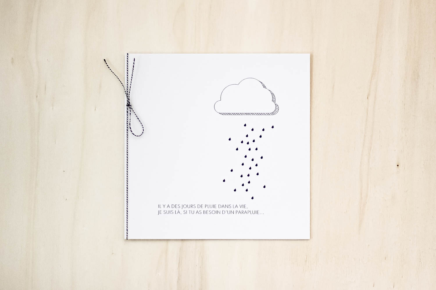 Carte de réconfort "Jours de pluie"