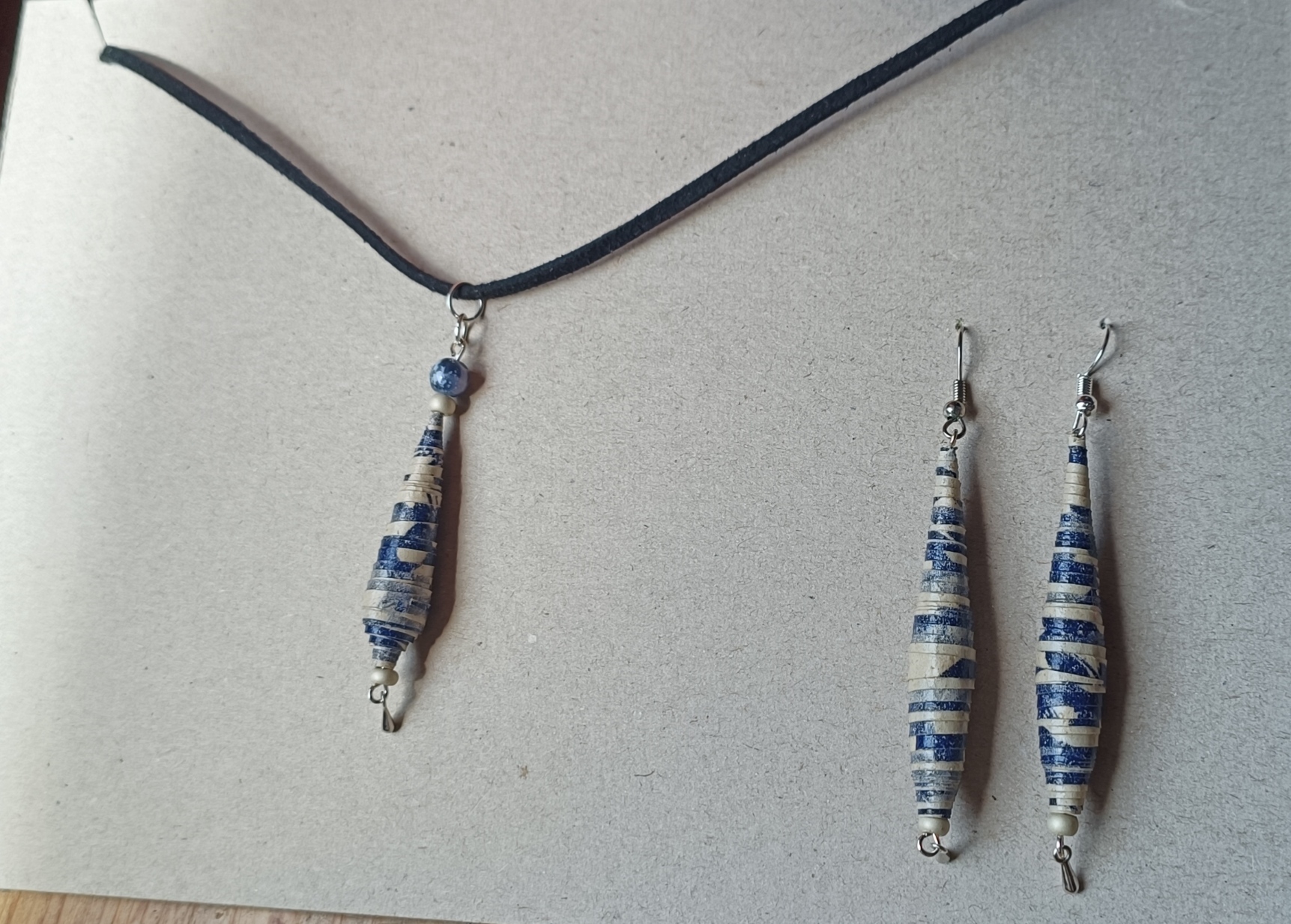 duo collier-boucles d'oreille